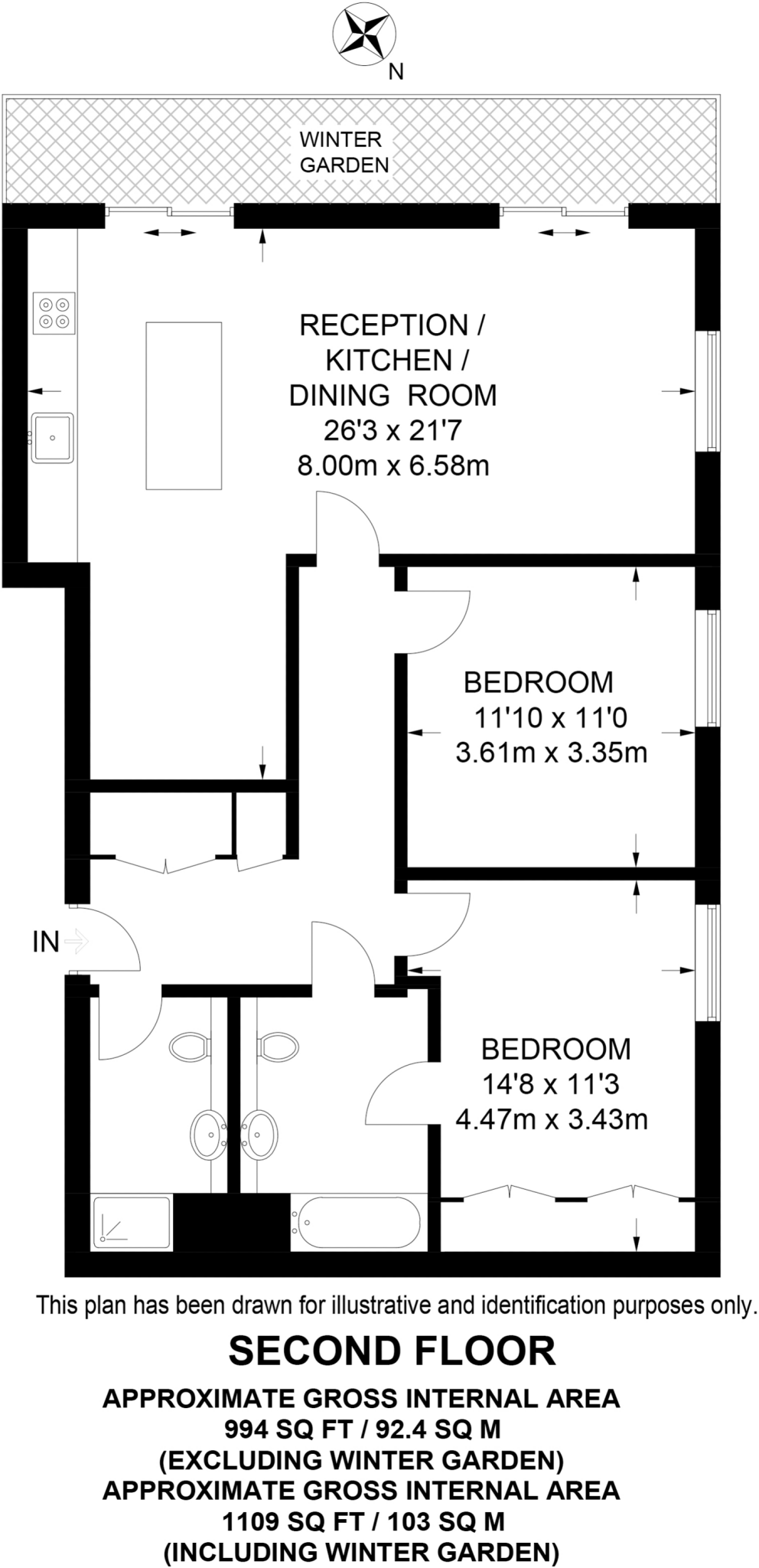 Roseberry Place, Dalston, London, E8 floorplan