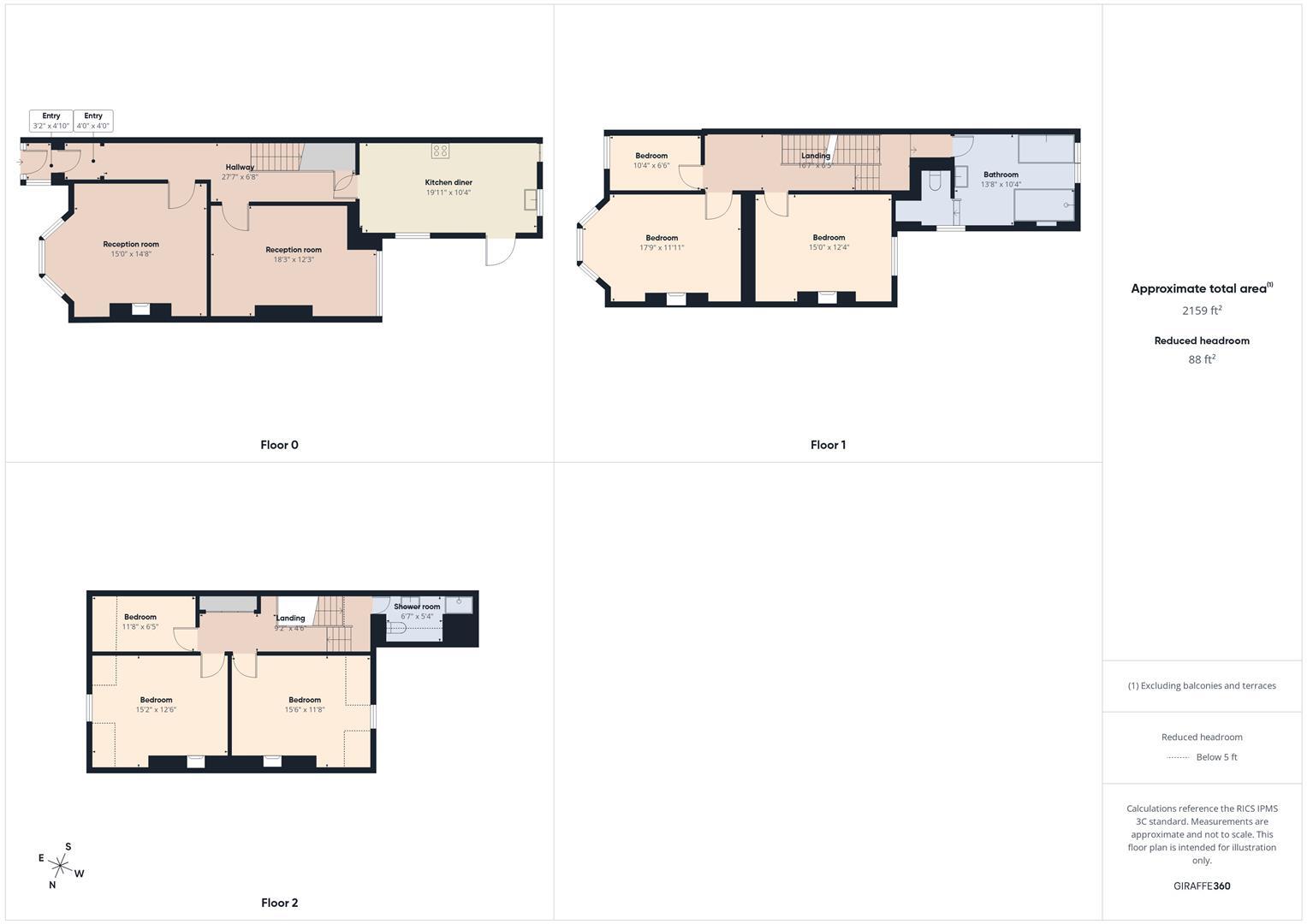 Kensington Gardens, Whitley Bay floorplan