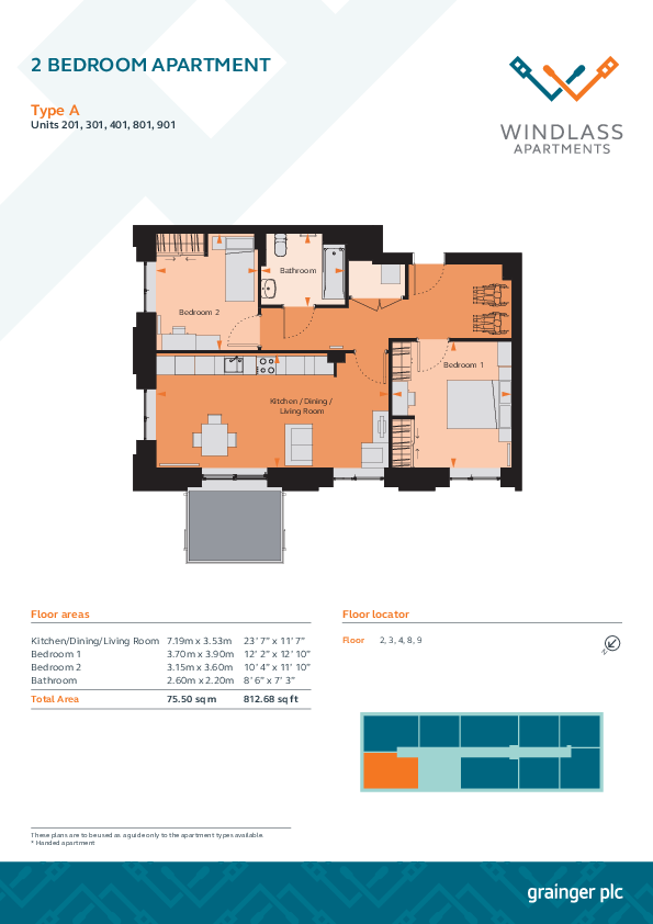 Windlass Apartments, Tottenham Hale London N17 floorplan