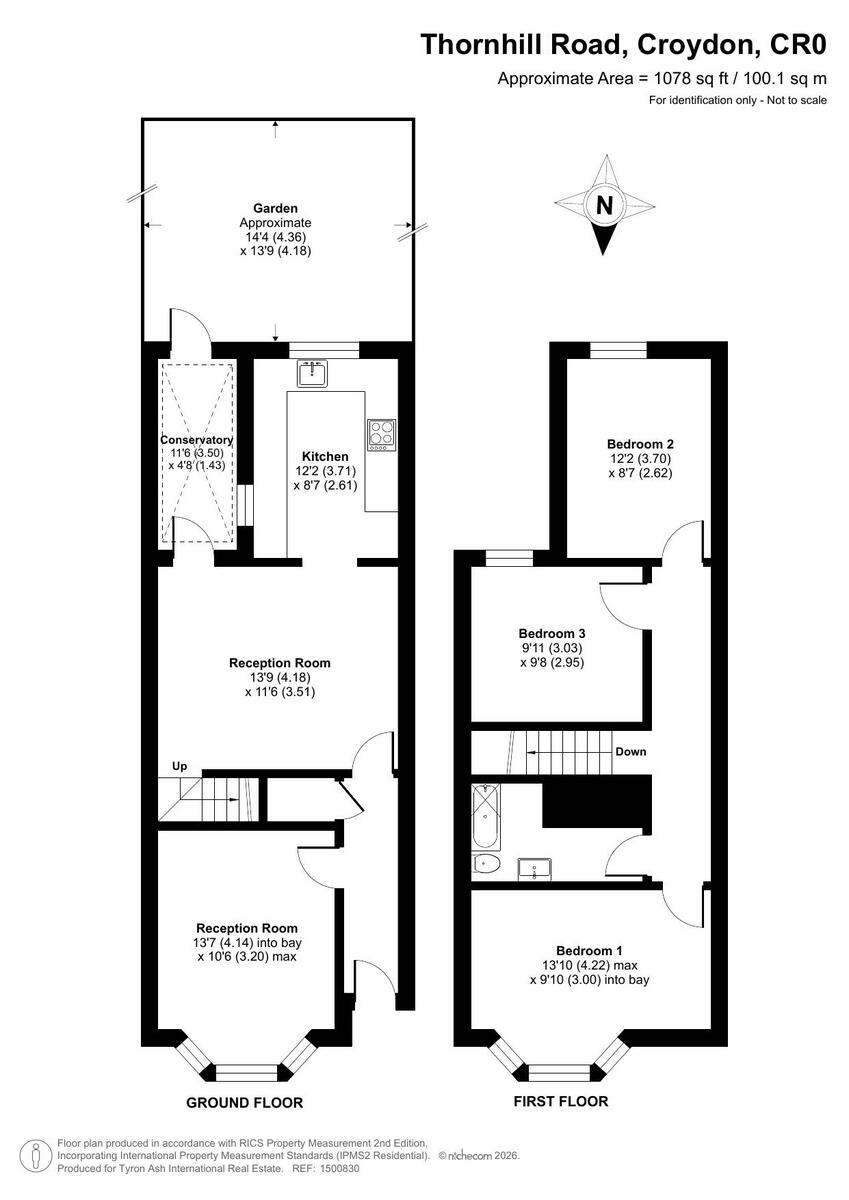 Thornhill Road, Croydon, CR0 floorplan