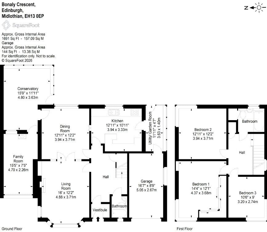Bonaly Crescent, Edinburgh floorplan