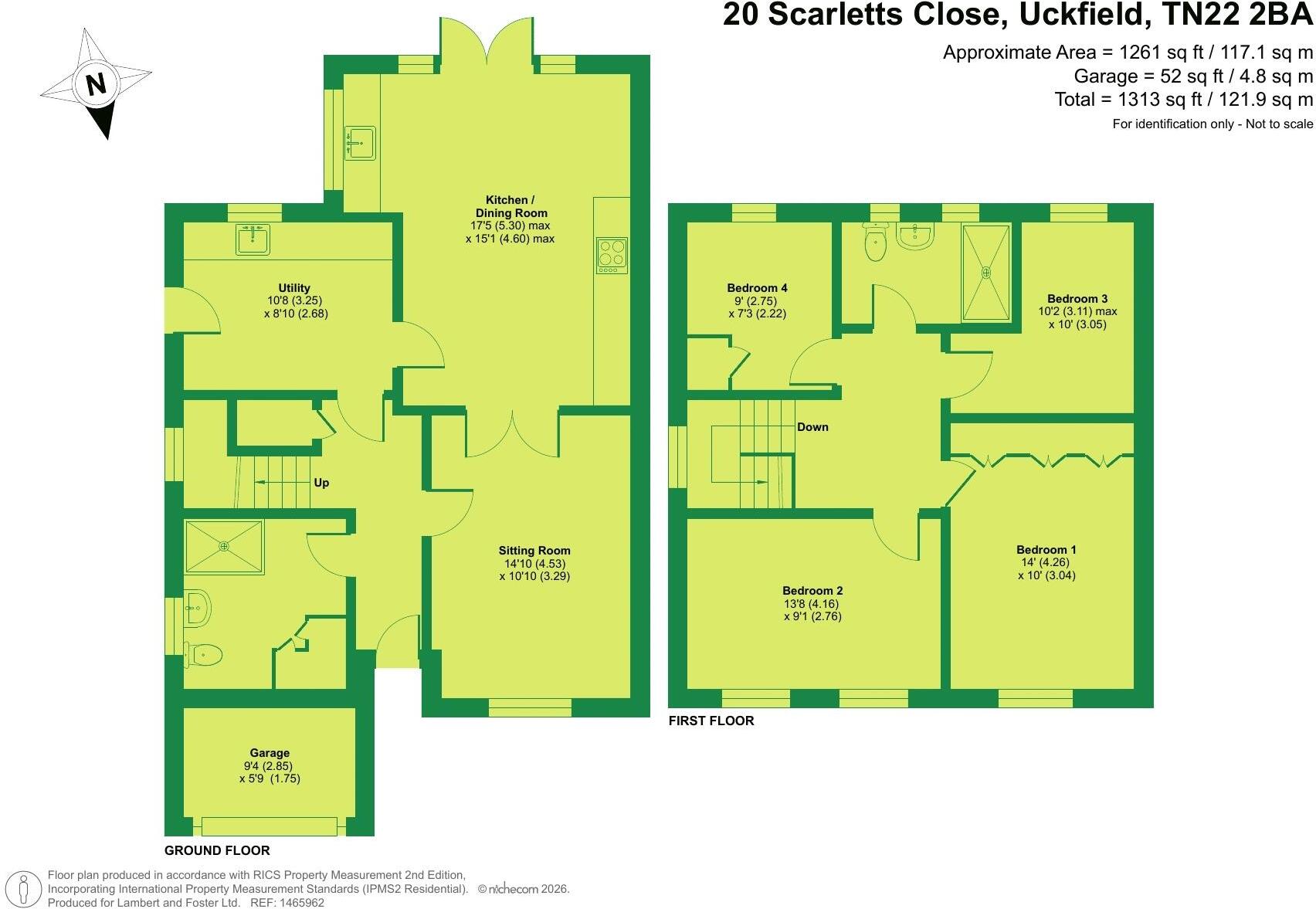 Scarletts Close Uckfield floorplan