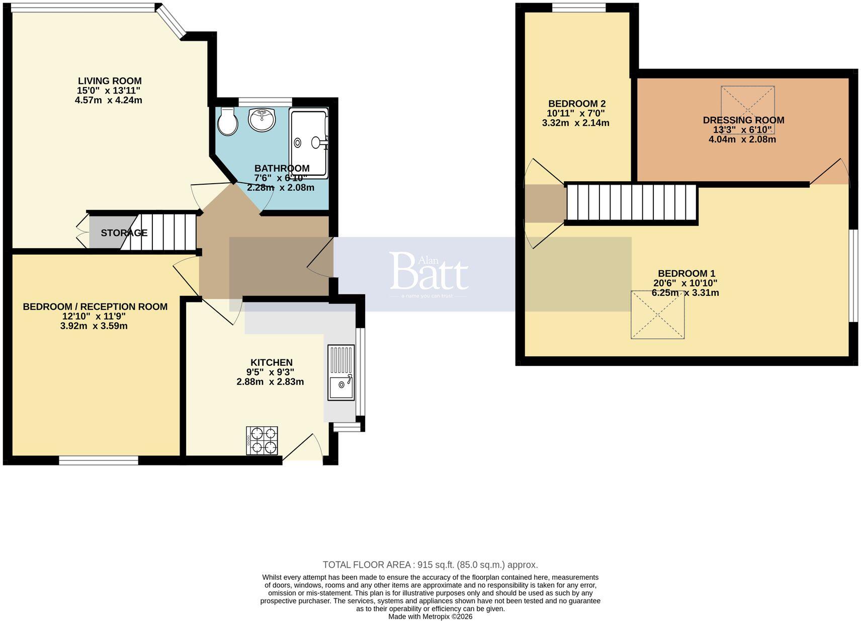 Green Lane, Standish, WN6 floorplan