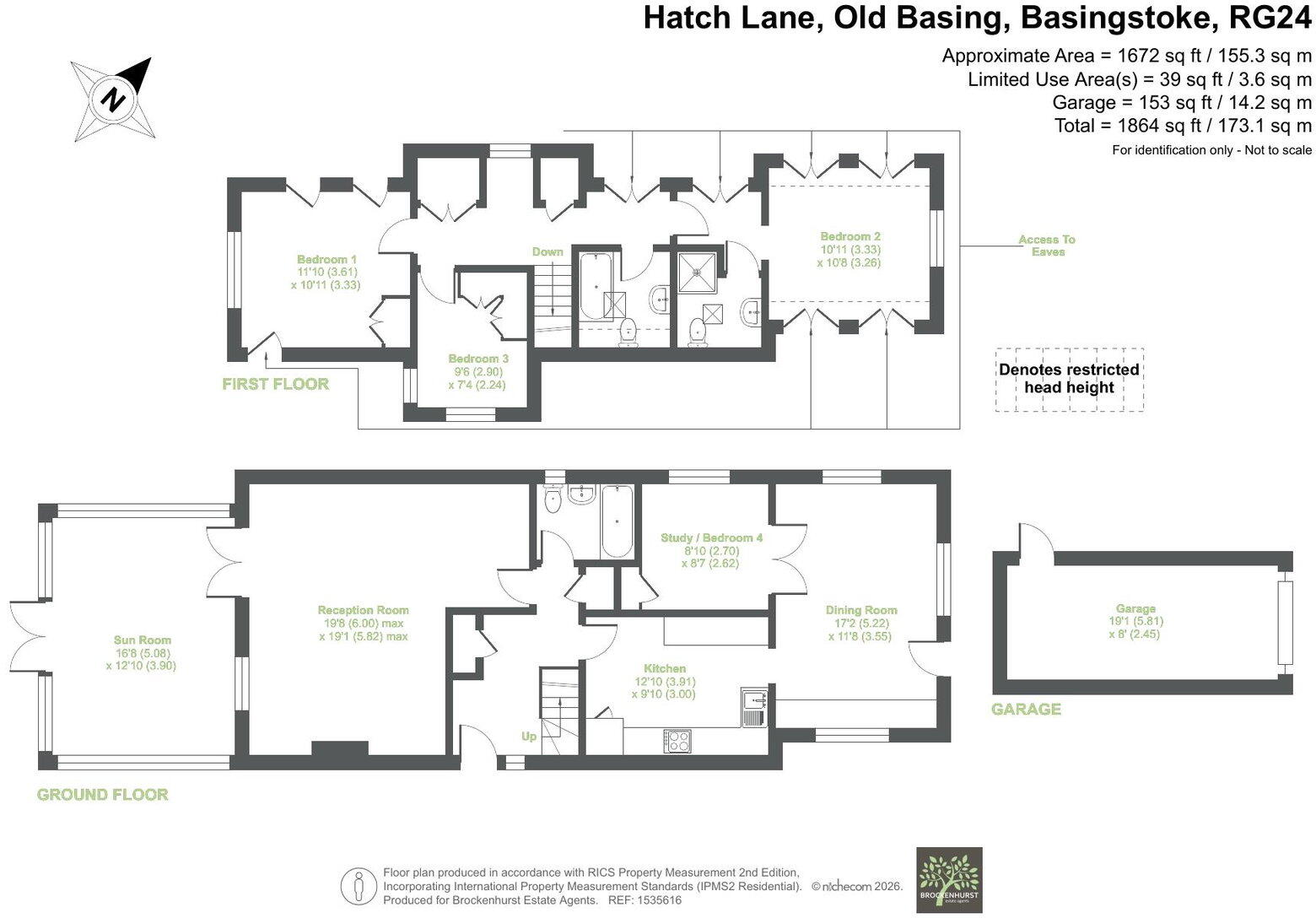 Hatch Lane, Old Basing, Basingstoke RG24 7EB floorplan