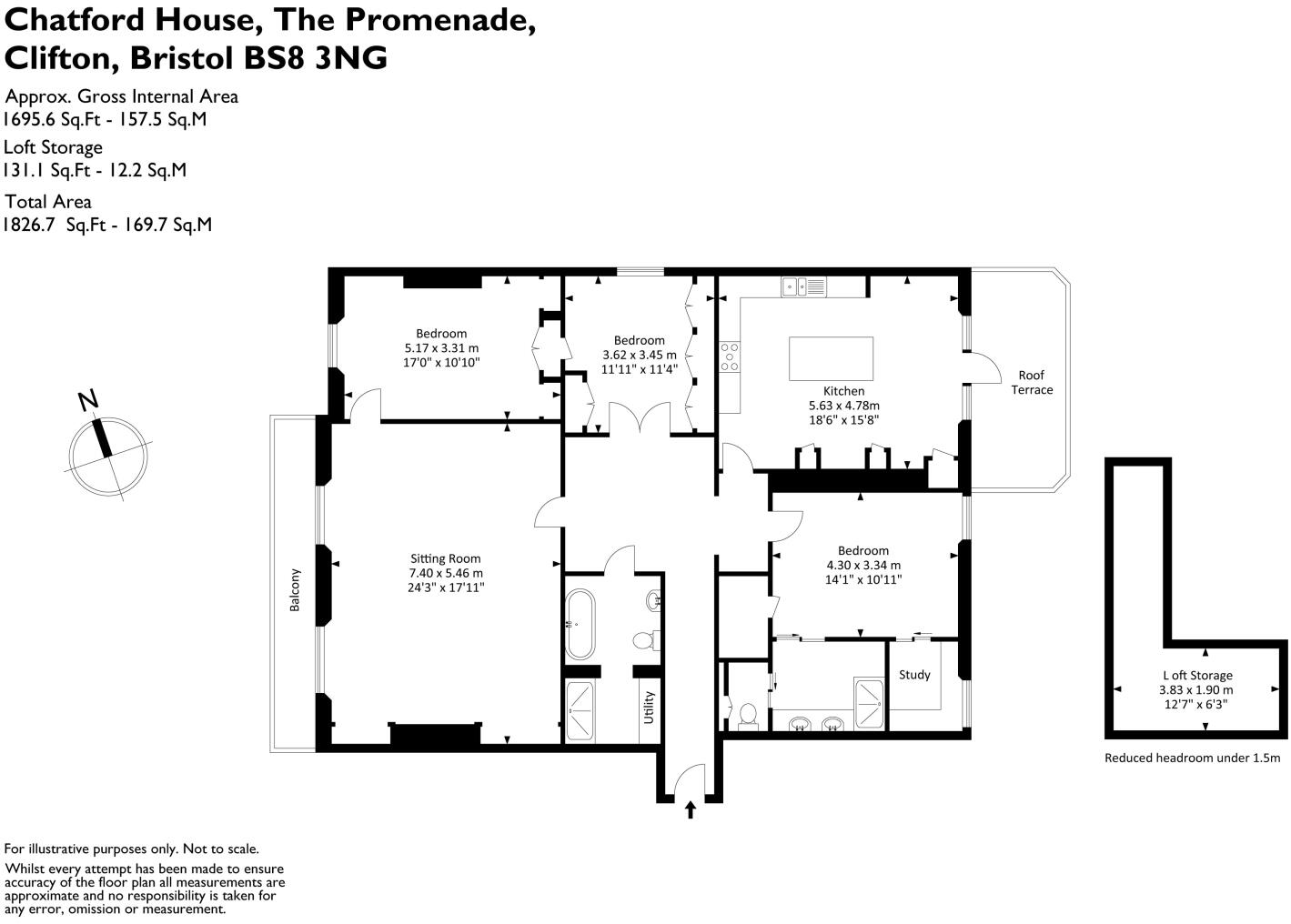 The Promenade, Clifton, Bristol, BS8 floorplan