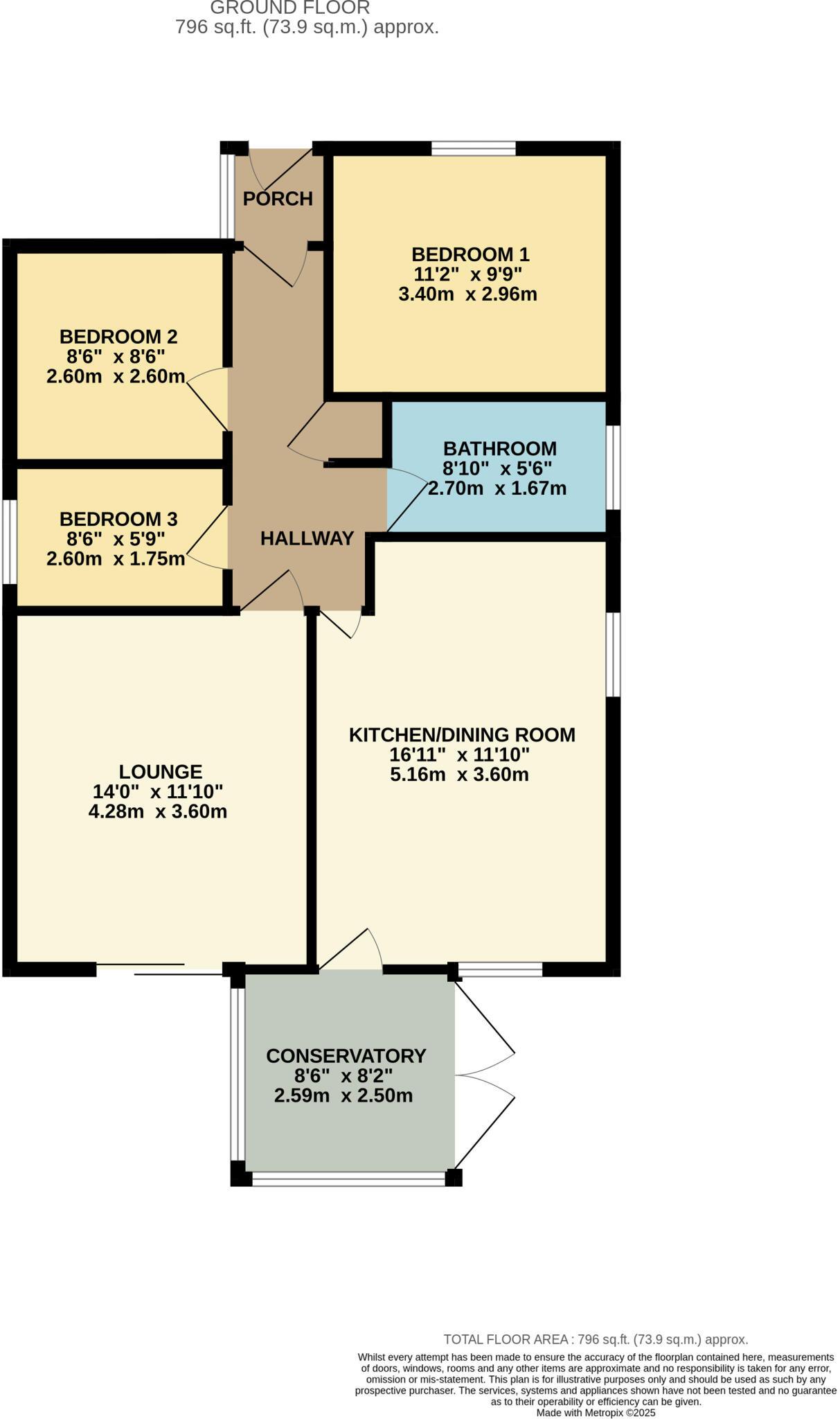 Chestnut Court, Monmouth, NP25 floorplan