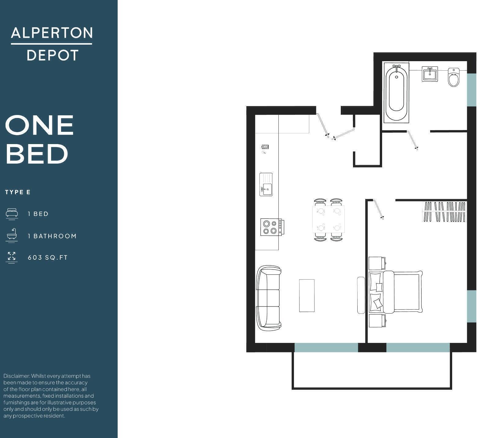 Flat 223, Aquifer House, 10 Mill Road, Ilford, London, IG1 floorplan