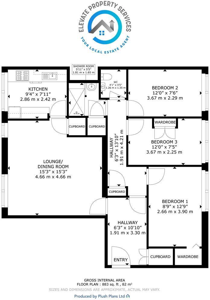 Park Court, Clydebank floorplan