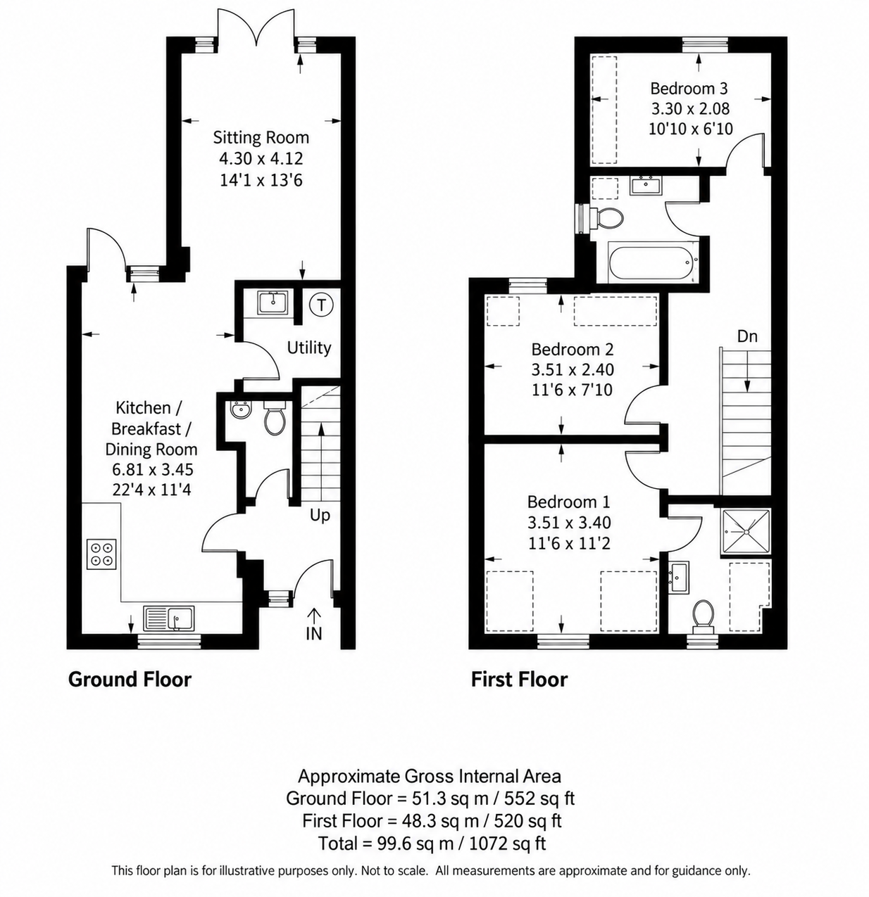 Manor cottages, Thame Road, Long Crendon, HP18 9FF floorplan