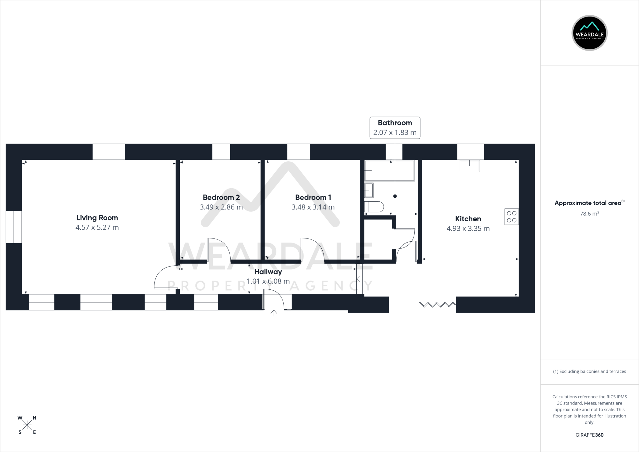 Barn Conversion, Sedling Plain, Wearhead, DL13 1PP floorplan