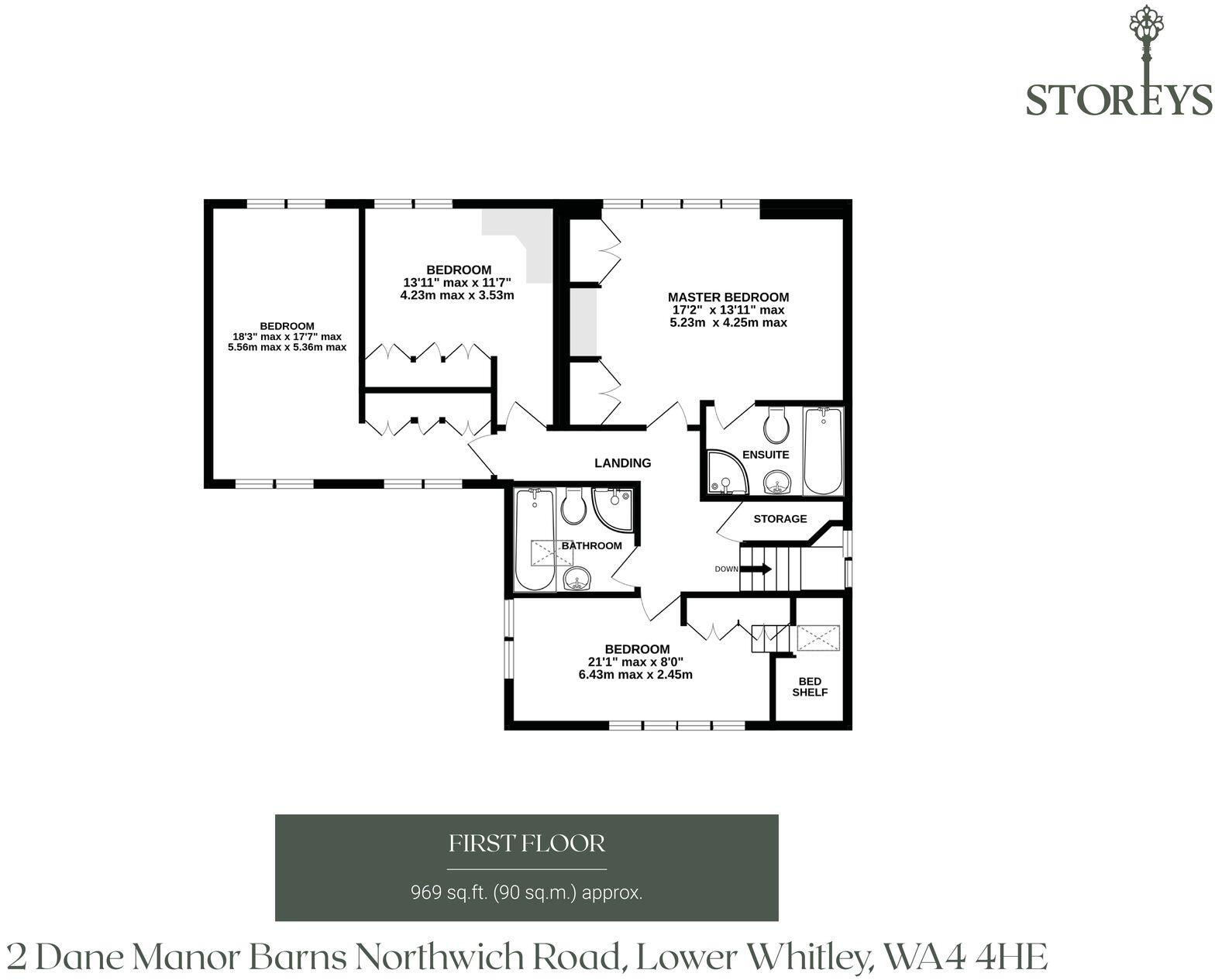 2 Dane Manor Barns, Northwich Road, Lower Whitley, WA4 4HE floorplan