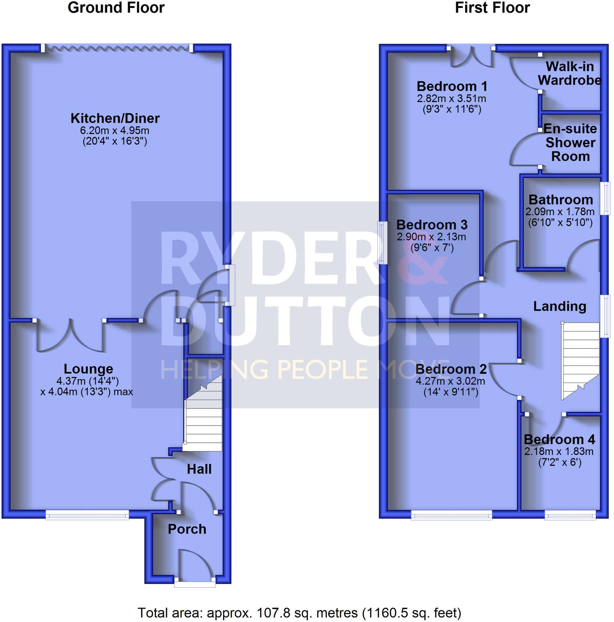 Honiton Close, Hopwood, Greater Manchester, OL10 floorplan