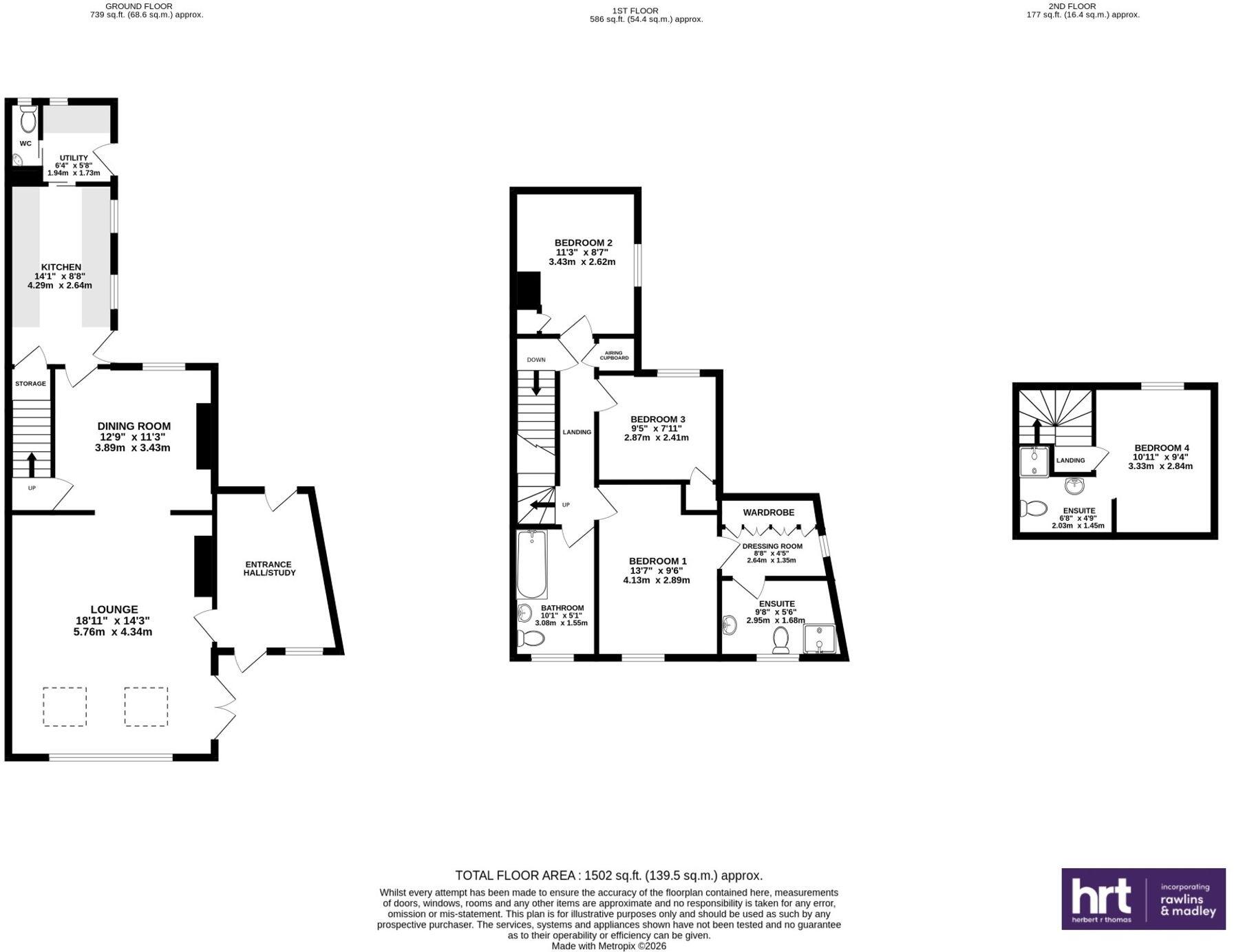 Hillside House, Rudry, Caerphilly CF83 3EB floorplan