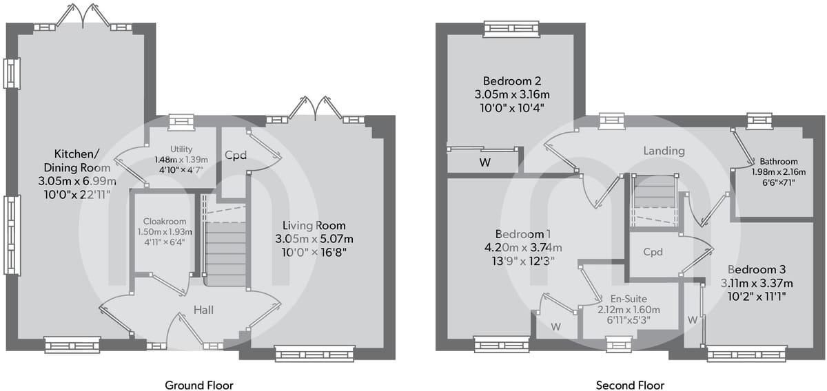 Woodside Way, Great Dunmow, CM6 floorplan