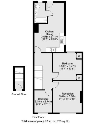Newton Avenue, London floorplan