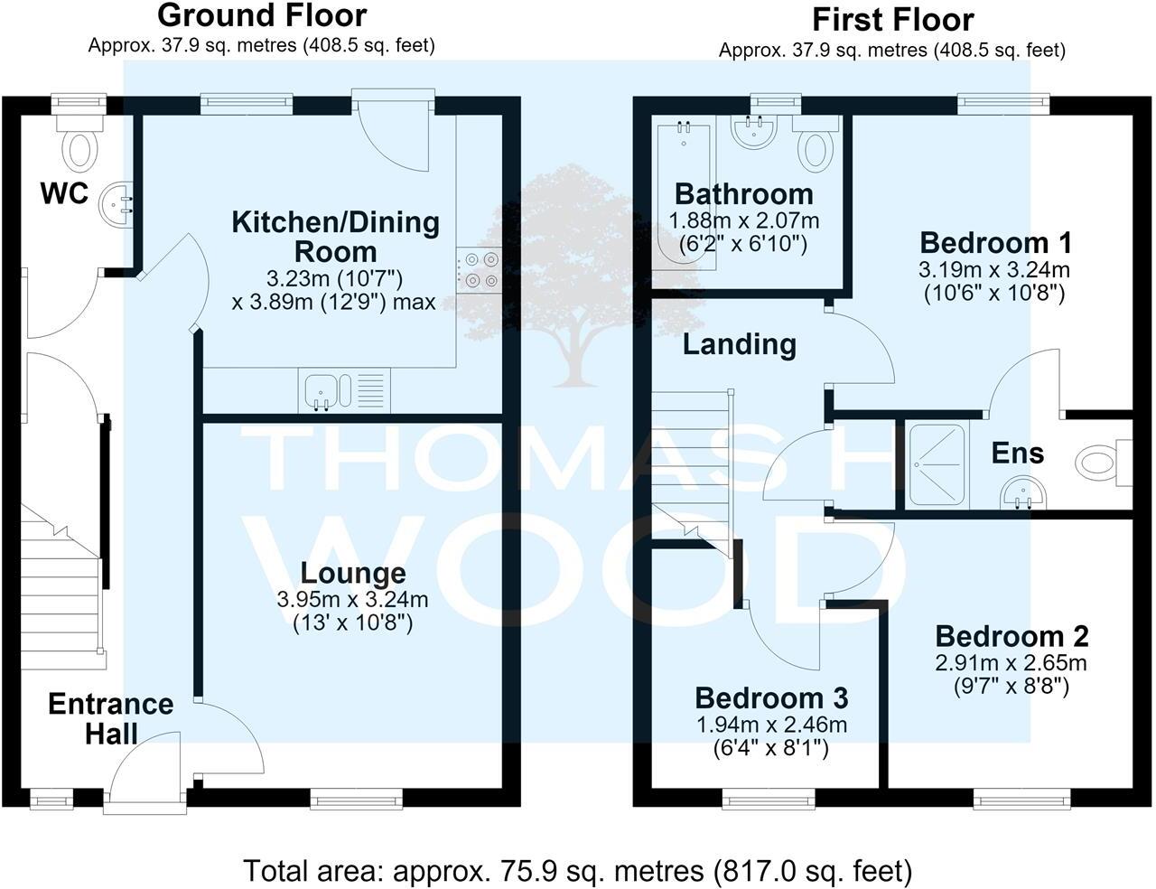 Ffordd Nowell, Penylan, Cardiff floorplan