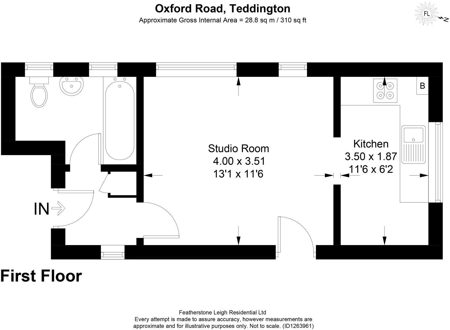 Oxford Road, Teddington floorplan