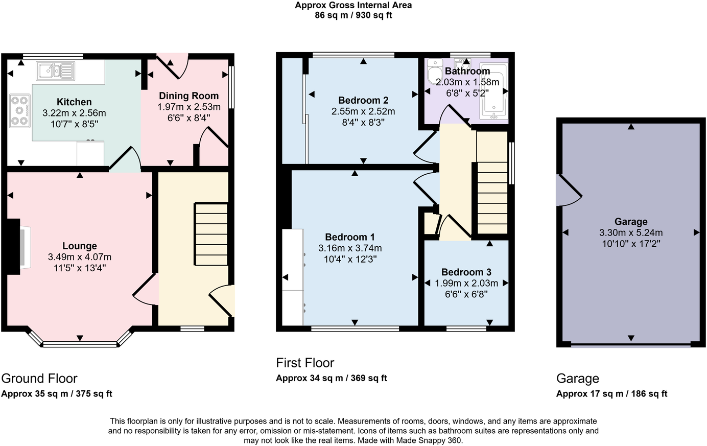 Main Road, High Harrington, Workington, CA14 4NL floorplan