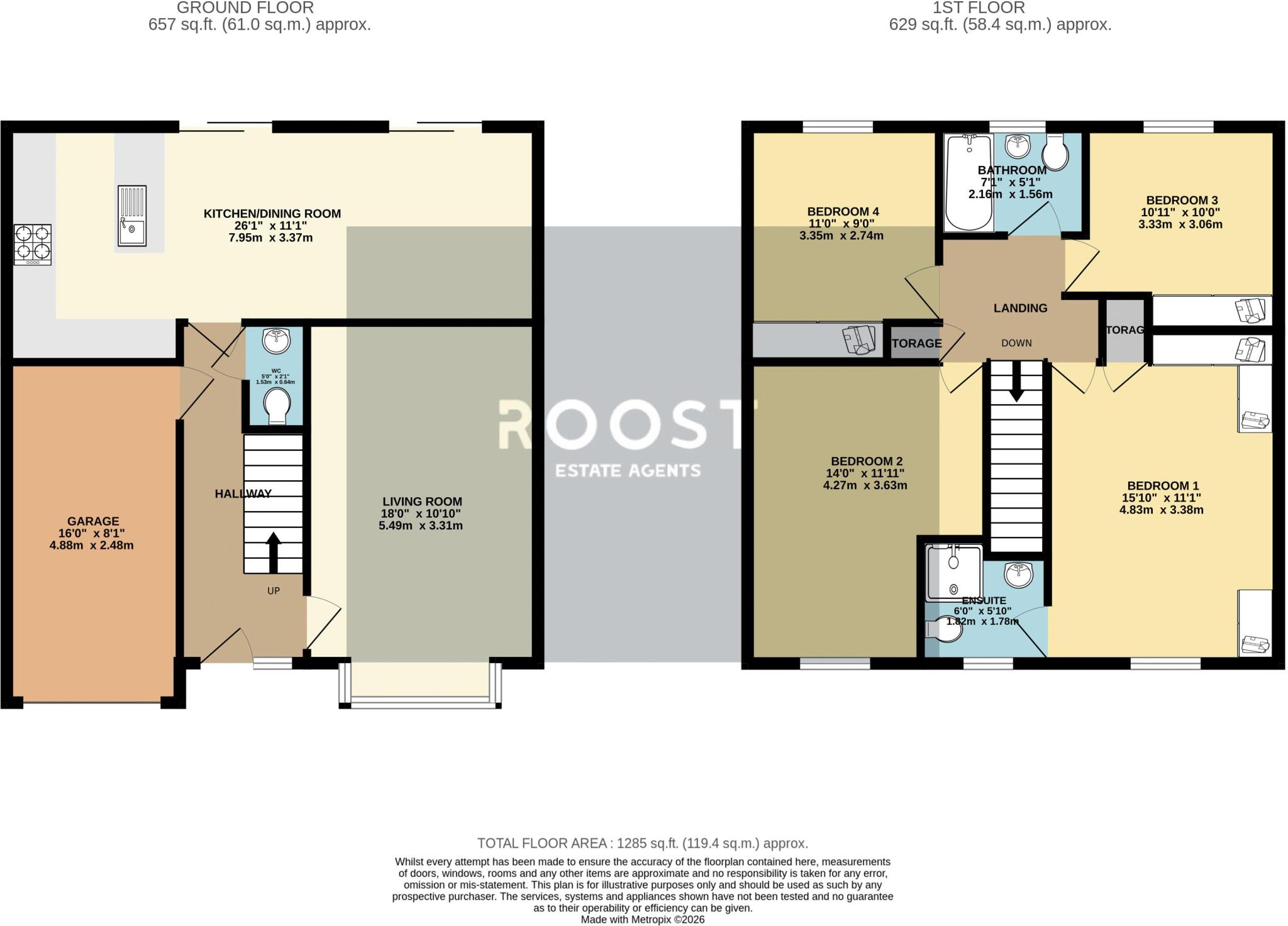 Swales Road, Humberston floorplan