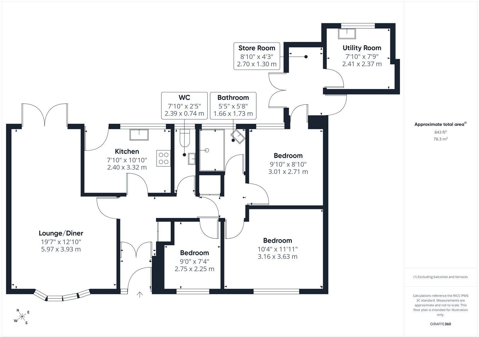 Burtoncroft, Burton, Christchurch, Dorset, BH23 floorplan
