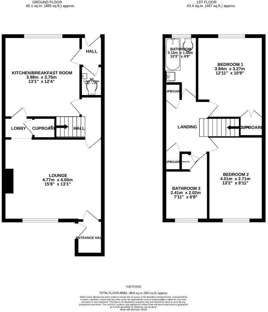 Celia Phillips Close, Thetford floorplan
