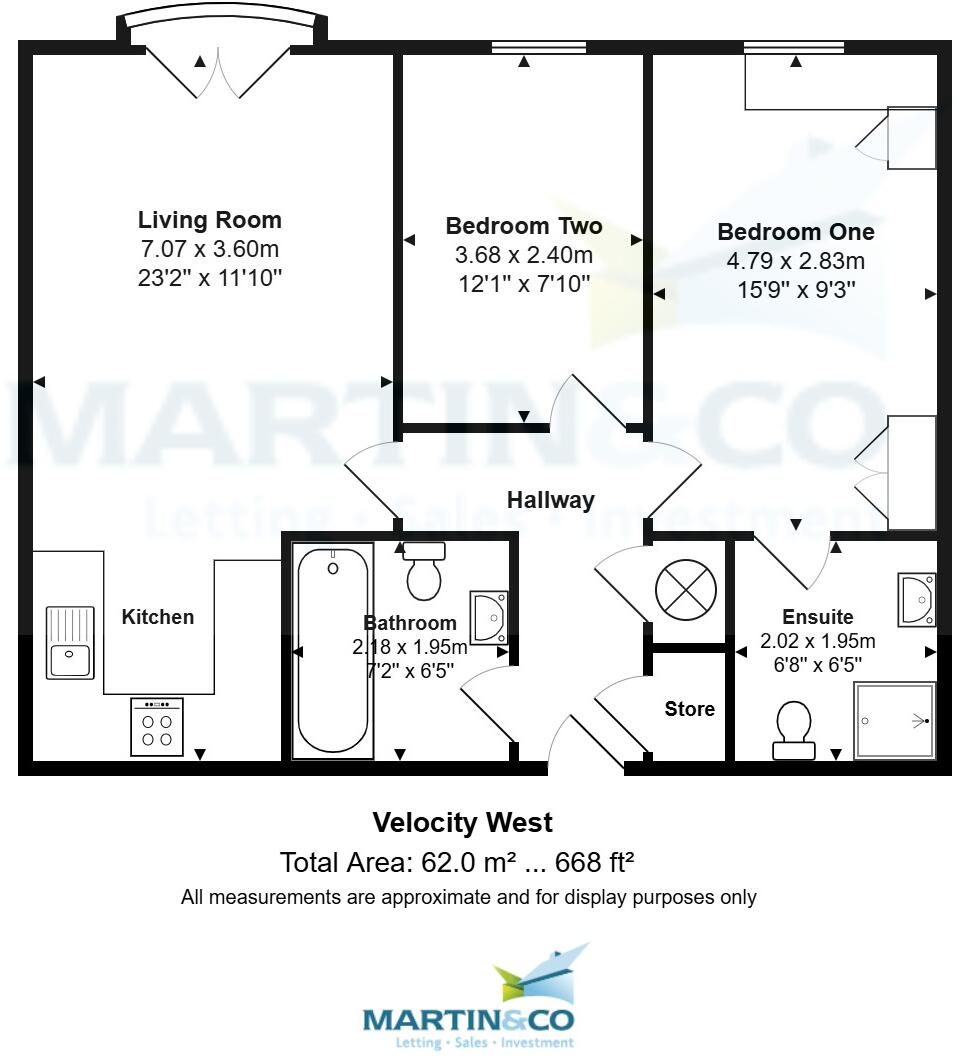 Velocity West, 5 City Walk floorplan