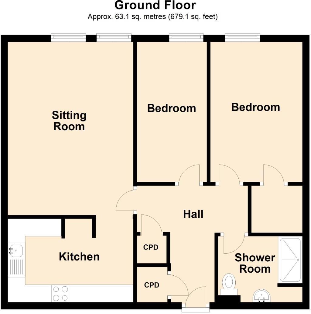 Oakfield House, Binswood Avenue, Leamington Spa floorplan