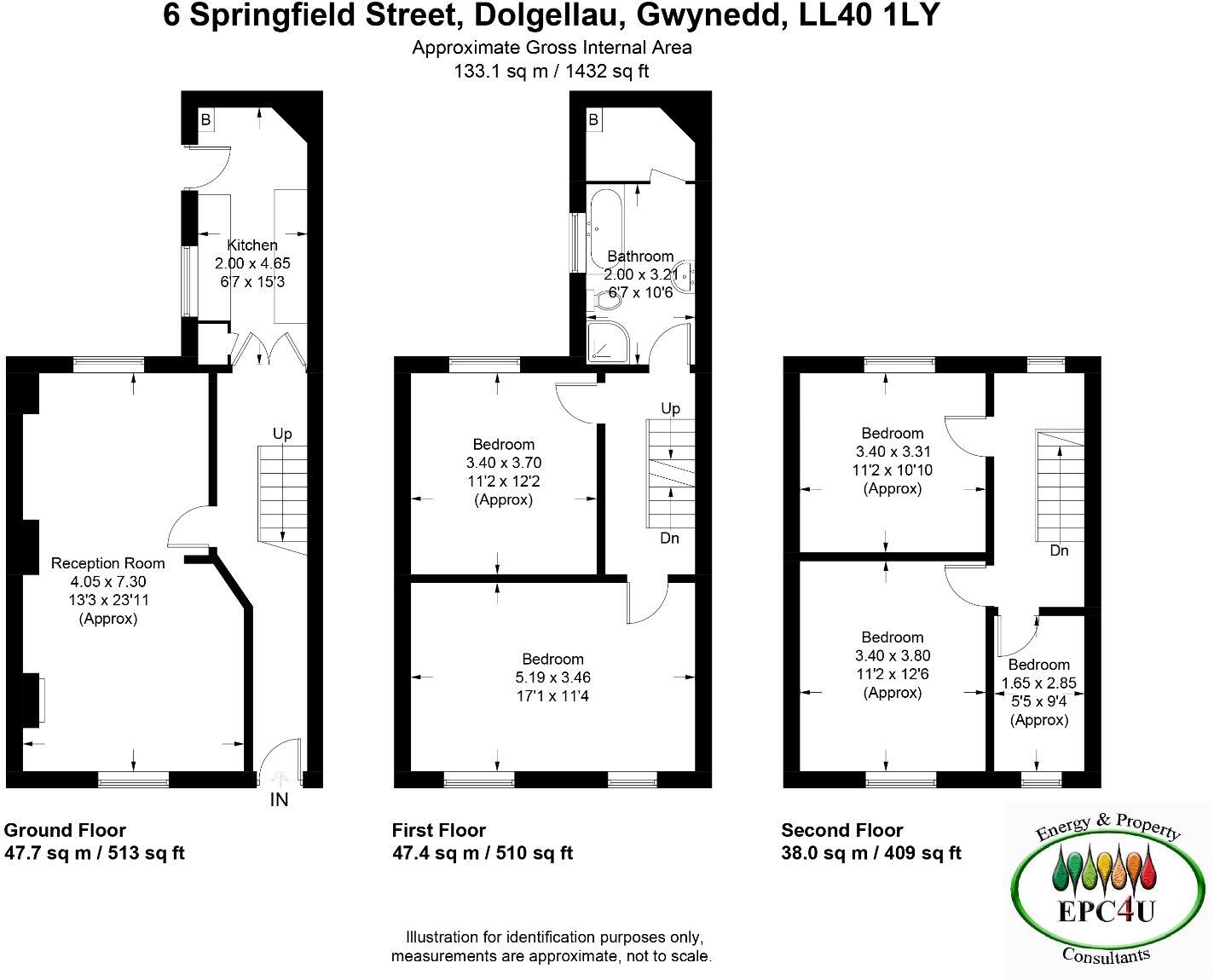 6 Springfield Street, Dolgellau, LL40 1LY floorplan