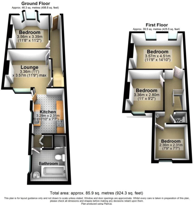 23 Villiers Street, Leamington Spa floorplan