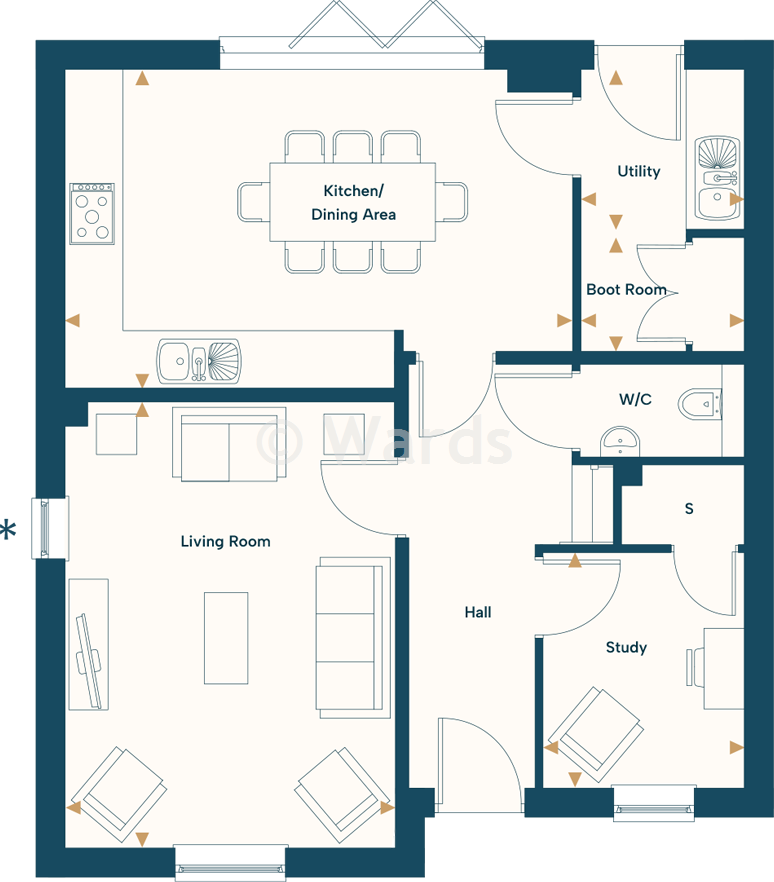 Dogwood Close, Faversham Lakes, Faversham, Kent floorplan