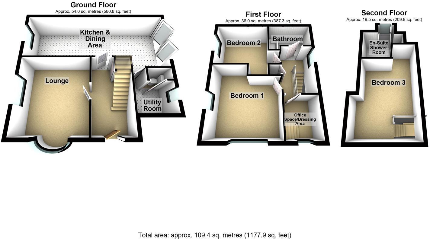 Bradley, Wrexham floorplan