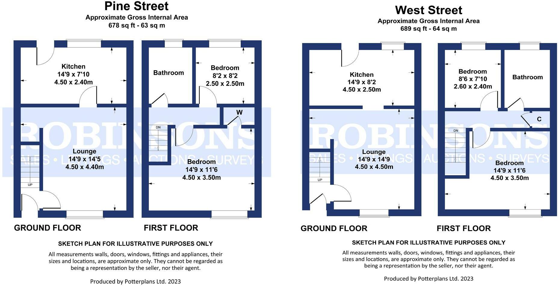 Pine Street & West Street, Grange Villa, Chester Le Street floorplan