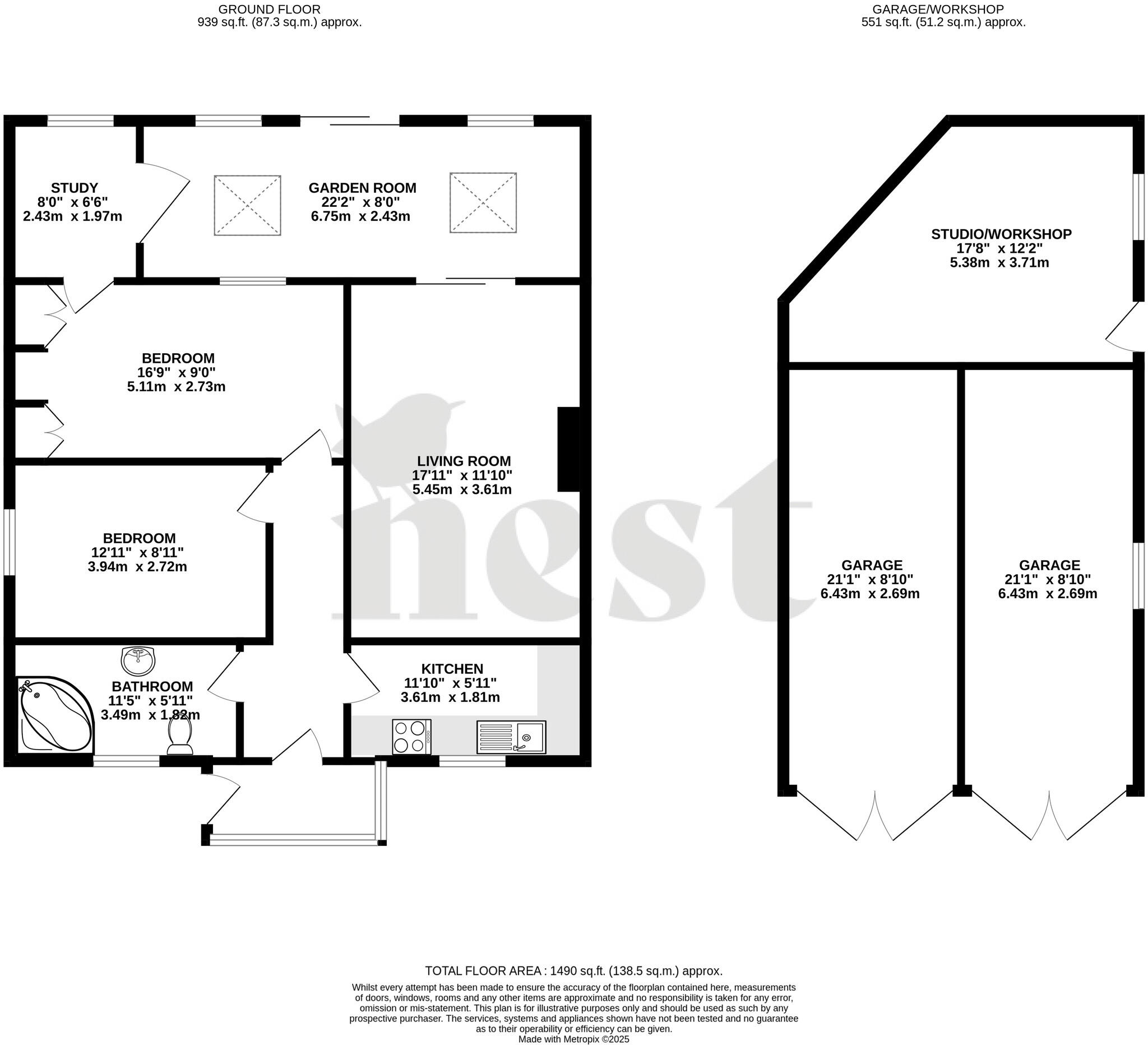 Nailsbourne, Taunton, Somerset floorplan