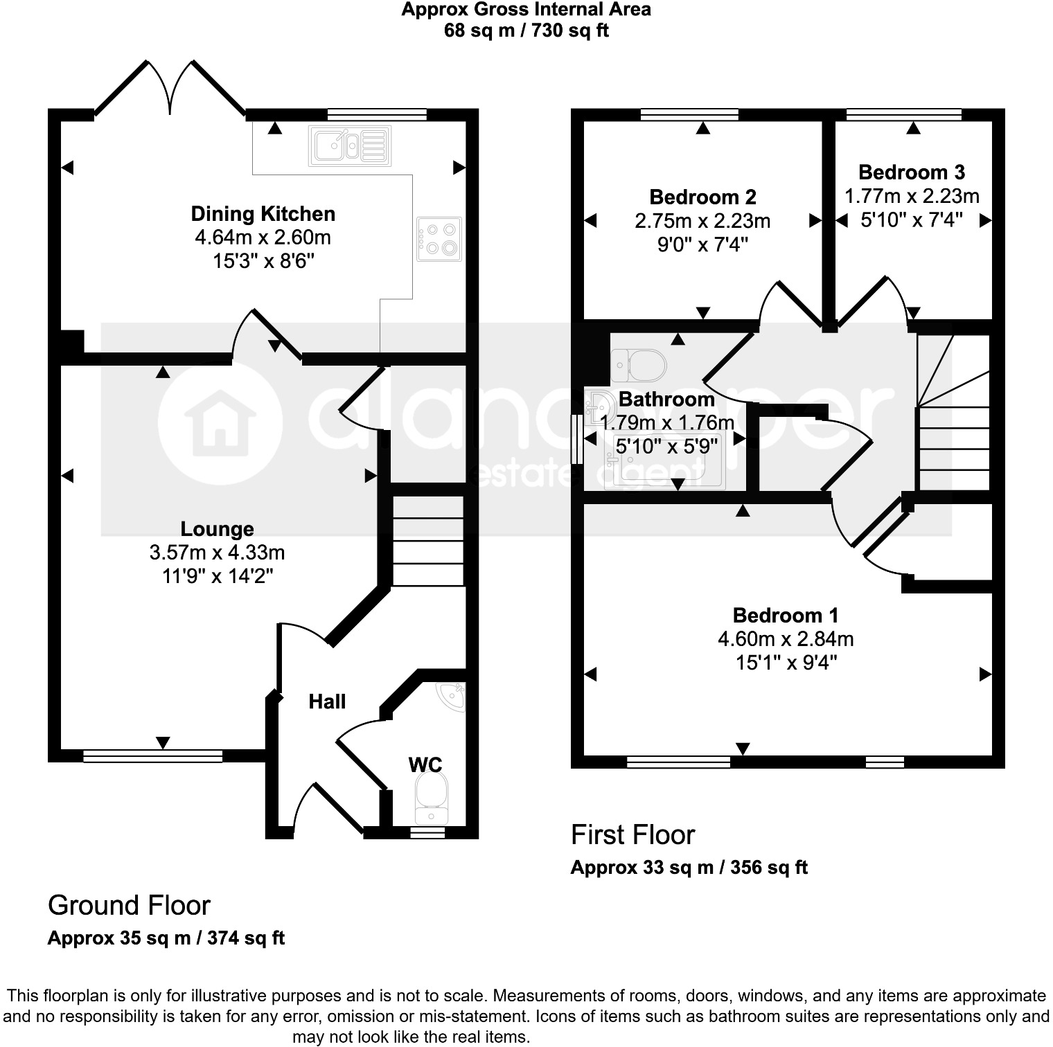 Caesar Drive, Eaton Place, Nuneaton, CV11 6ZF floorplan