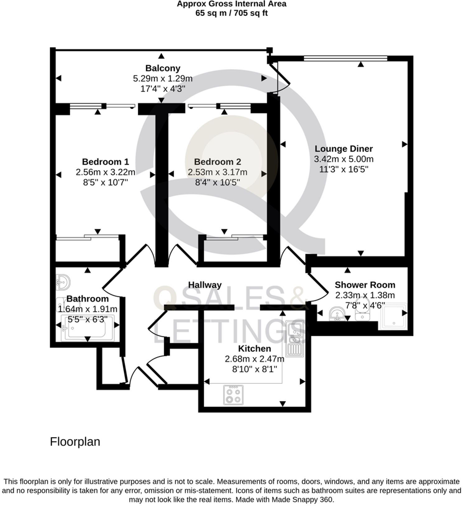 Lindsay Road, The Oasis, BH13 floorplan