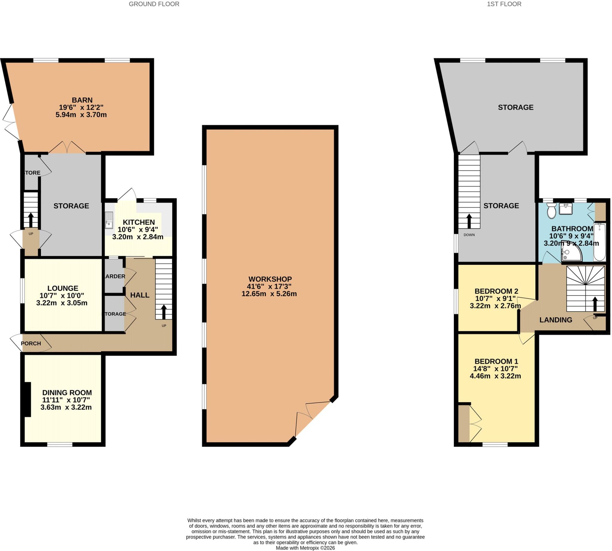Castle Street, Combe Martin, Ilfracombe, Devon, EX34 floorplan
