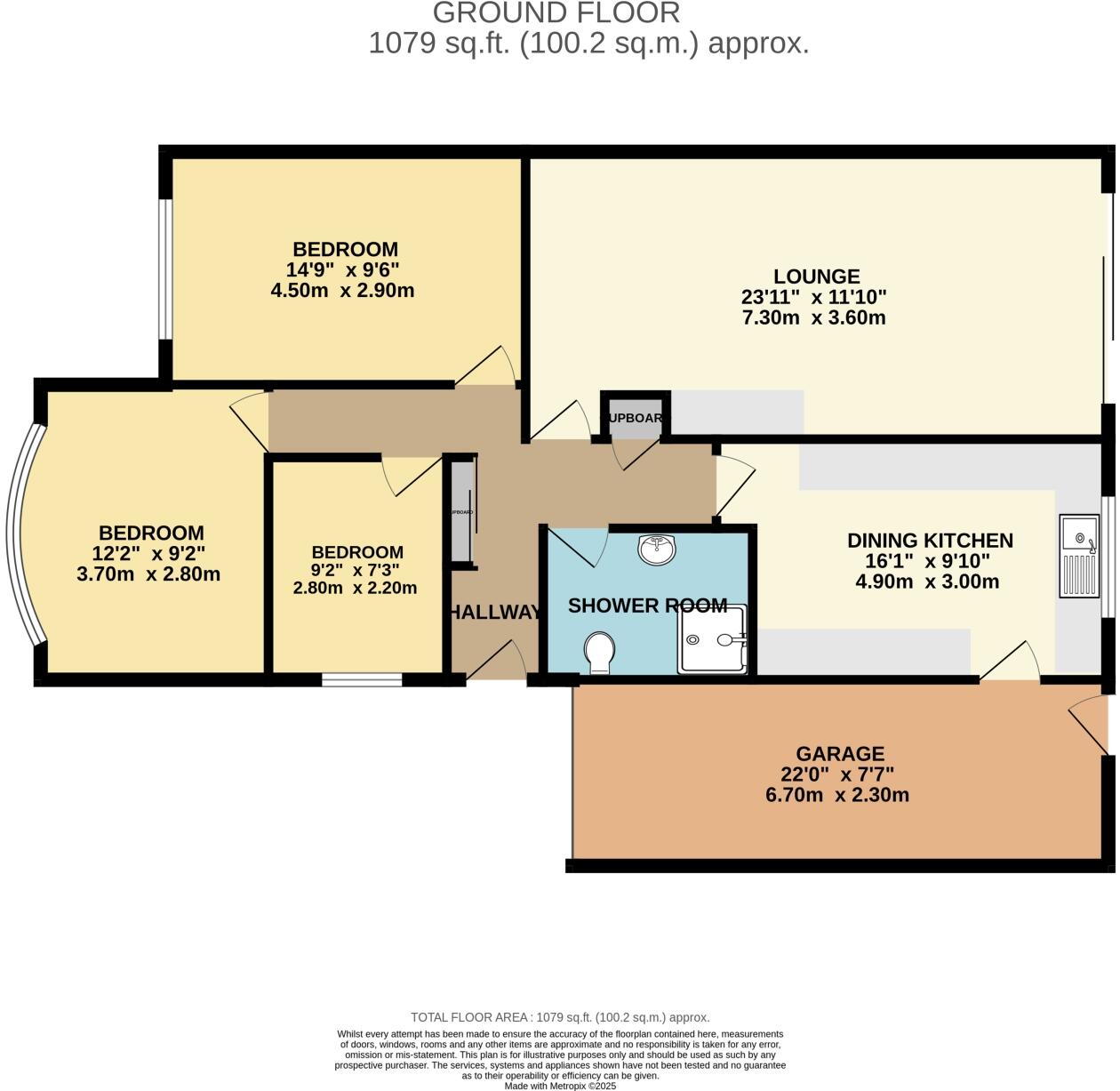 Paddock Way, Dronfield, Derbyshire, S18 floorplan