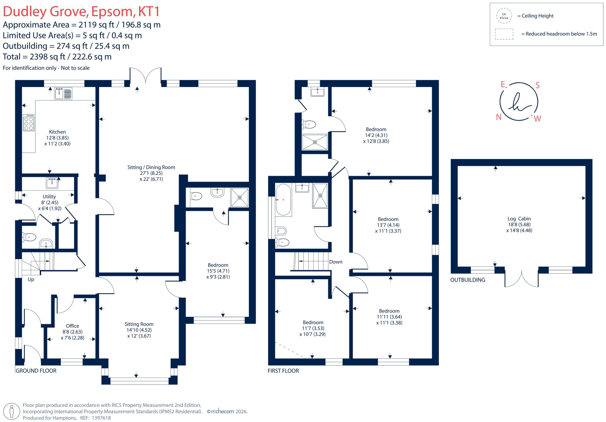 Dudley Grove, Epsom, KT18 floorplan
