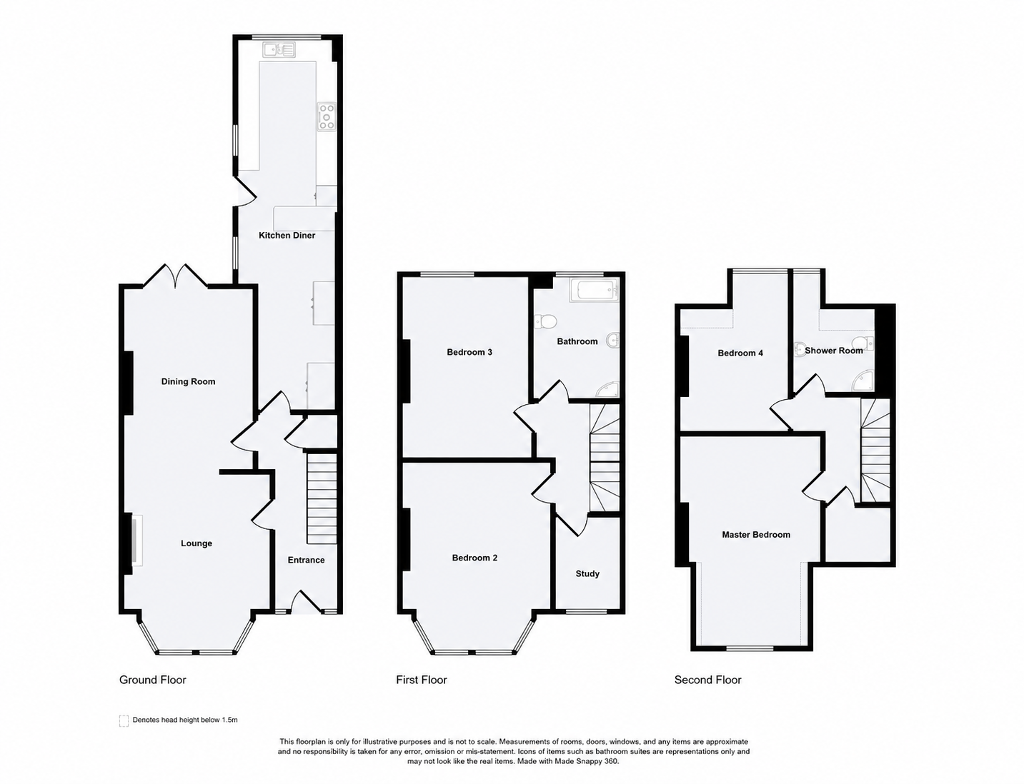 Set over three spacious storeys in coastal Elmgrove Road, Gorleston floorplan