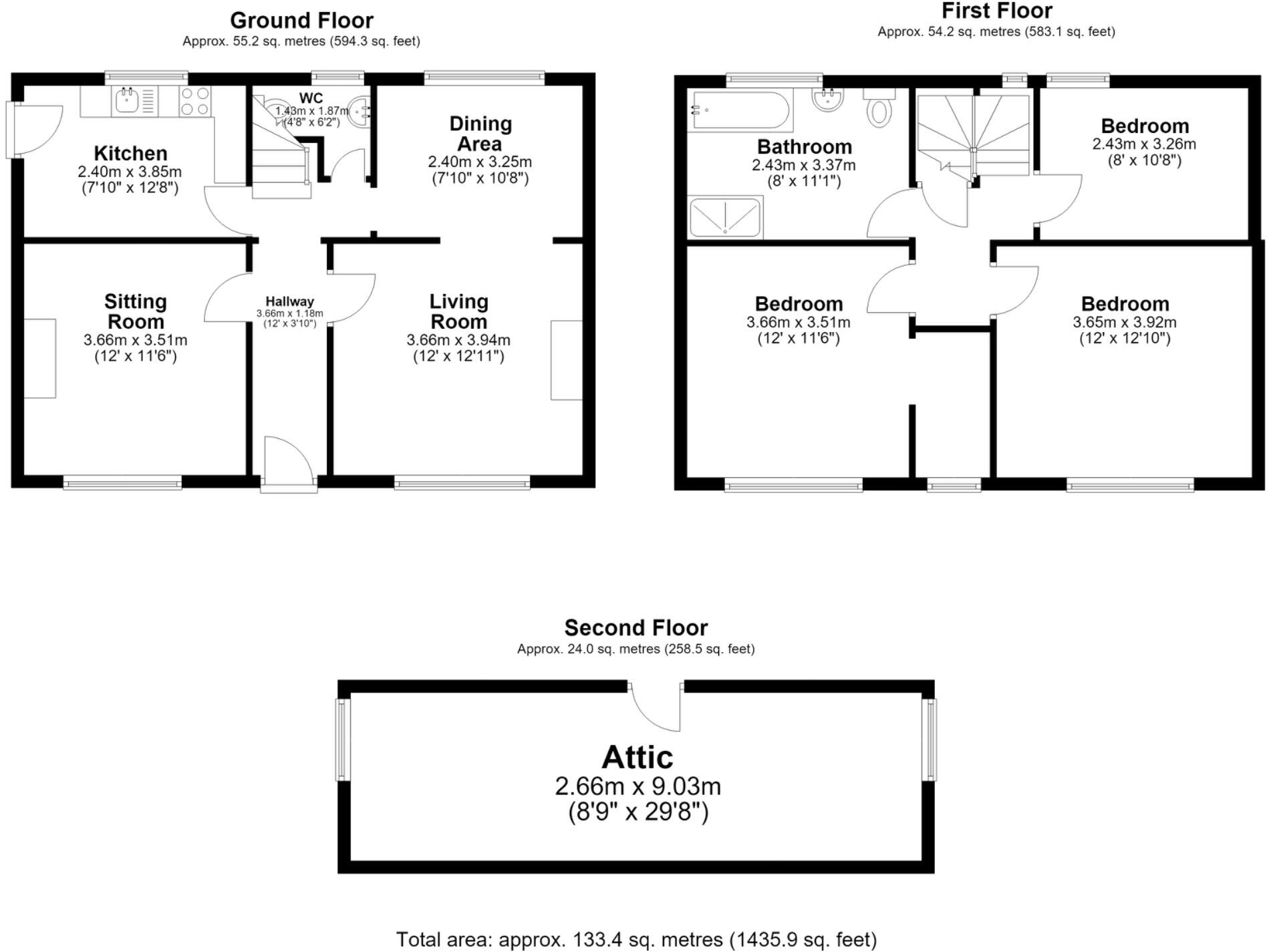 Town Street, Sutton - cum - Lound, Retford, DN22 8PT floorplan