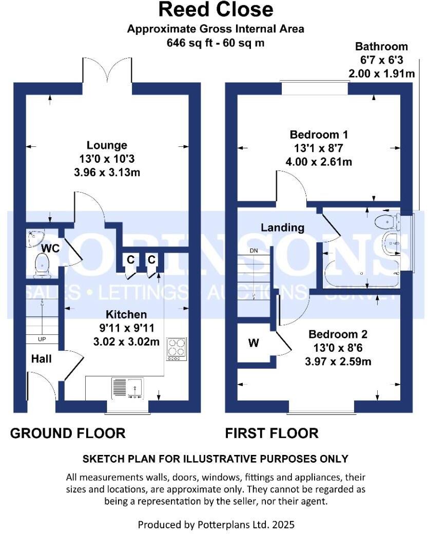 Reed Close, Coxhoe, Durham floorplan