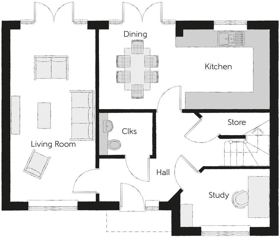 The Sculptor, Bacton floorplan