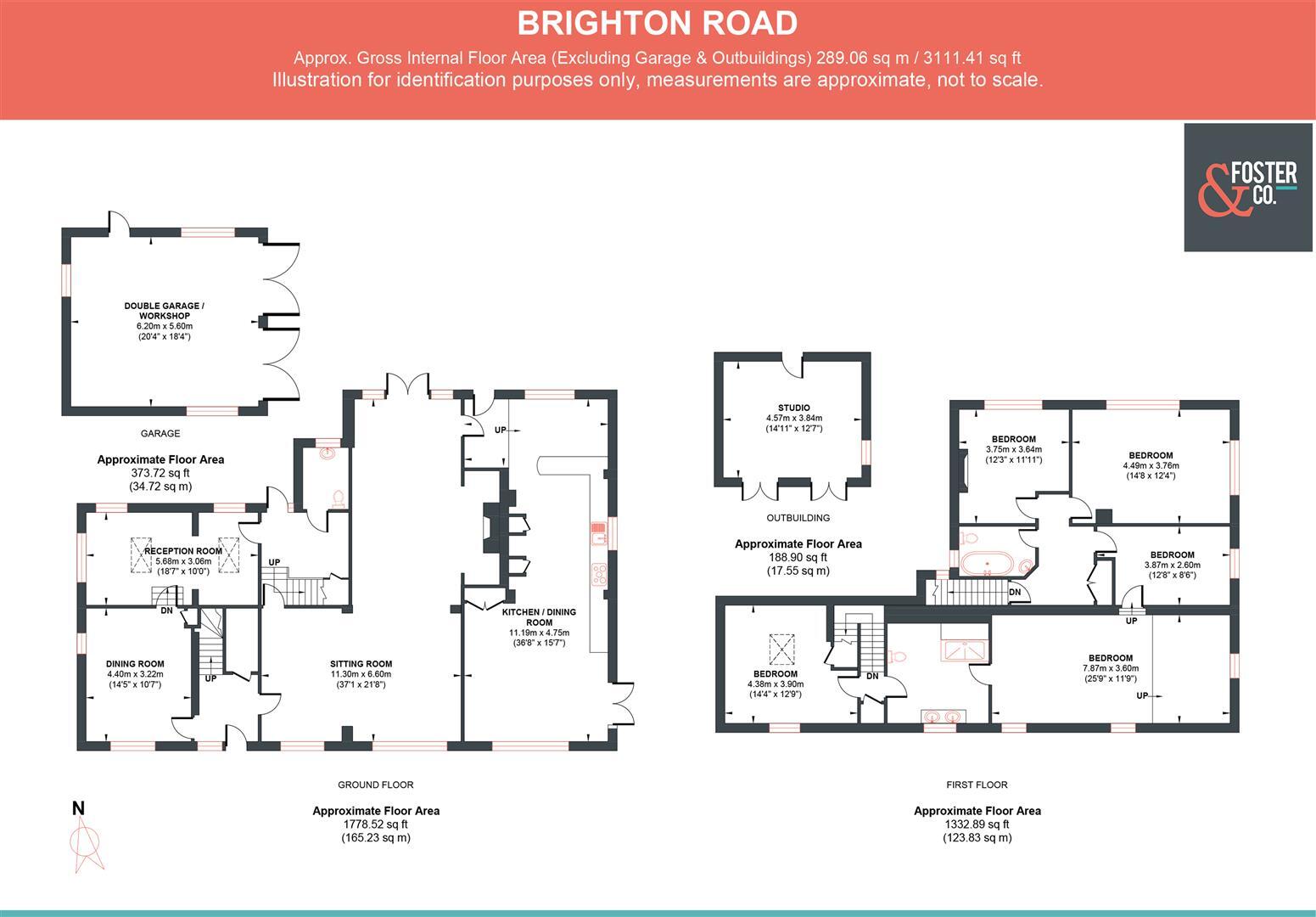 Brighton Road, Woodmancote, Henfield floorplan