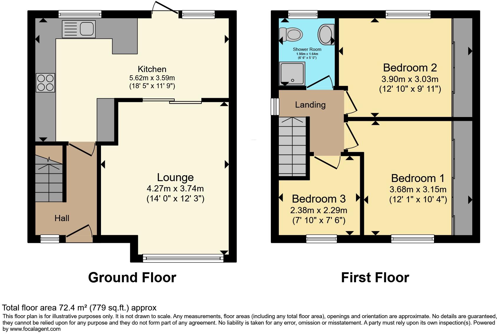 Greenside Avenue, Huddersfield, HD5 floorplan