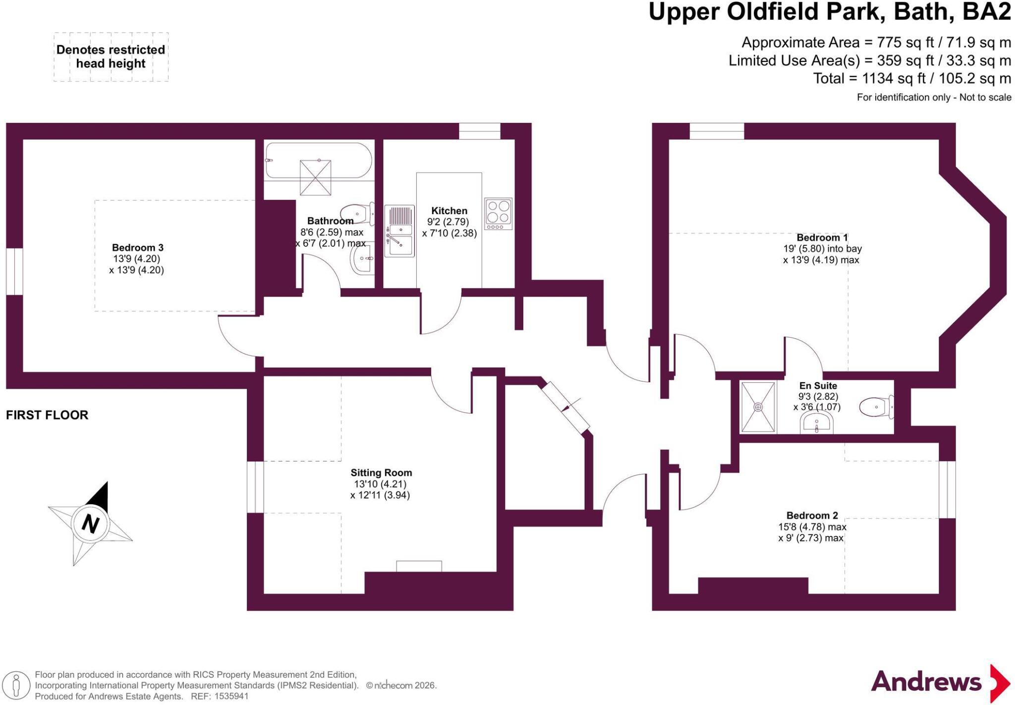 Upper Oldfield Park, Bath, BA2 floorplan
