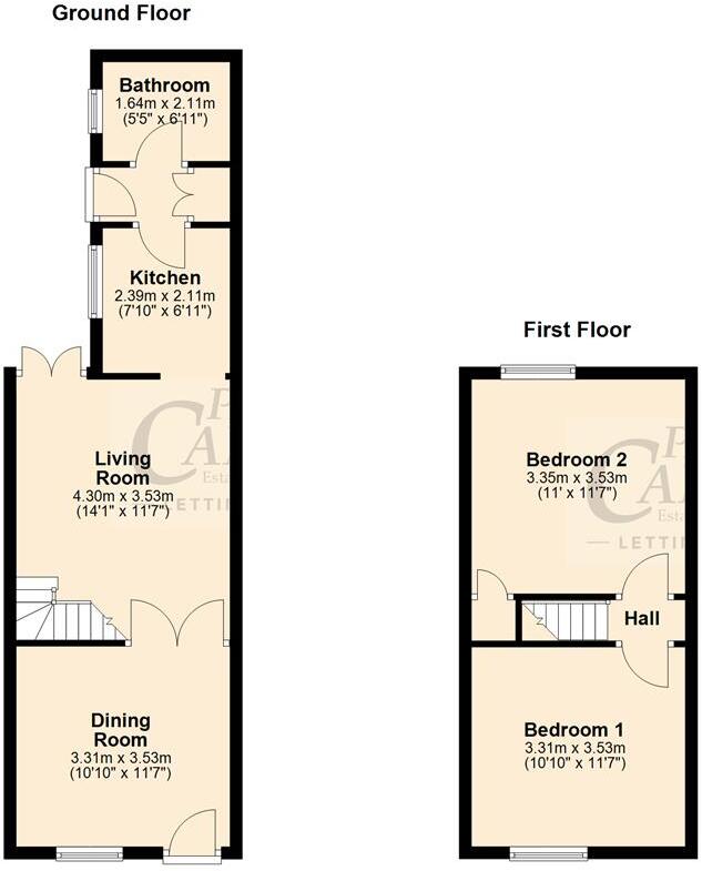 Hill Street, Cheslyn Hay floorplan