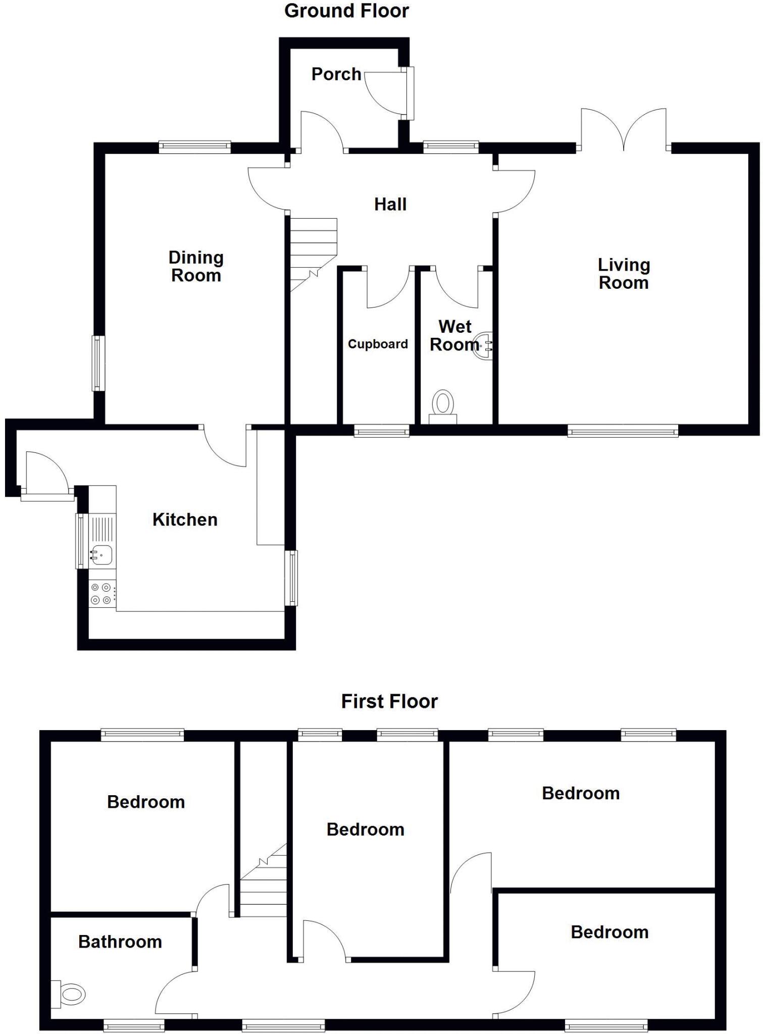 Long Lane, Pentre Broughton floorplan