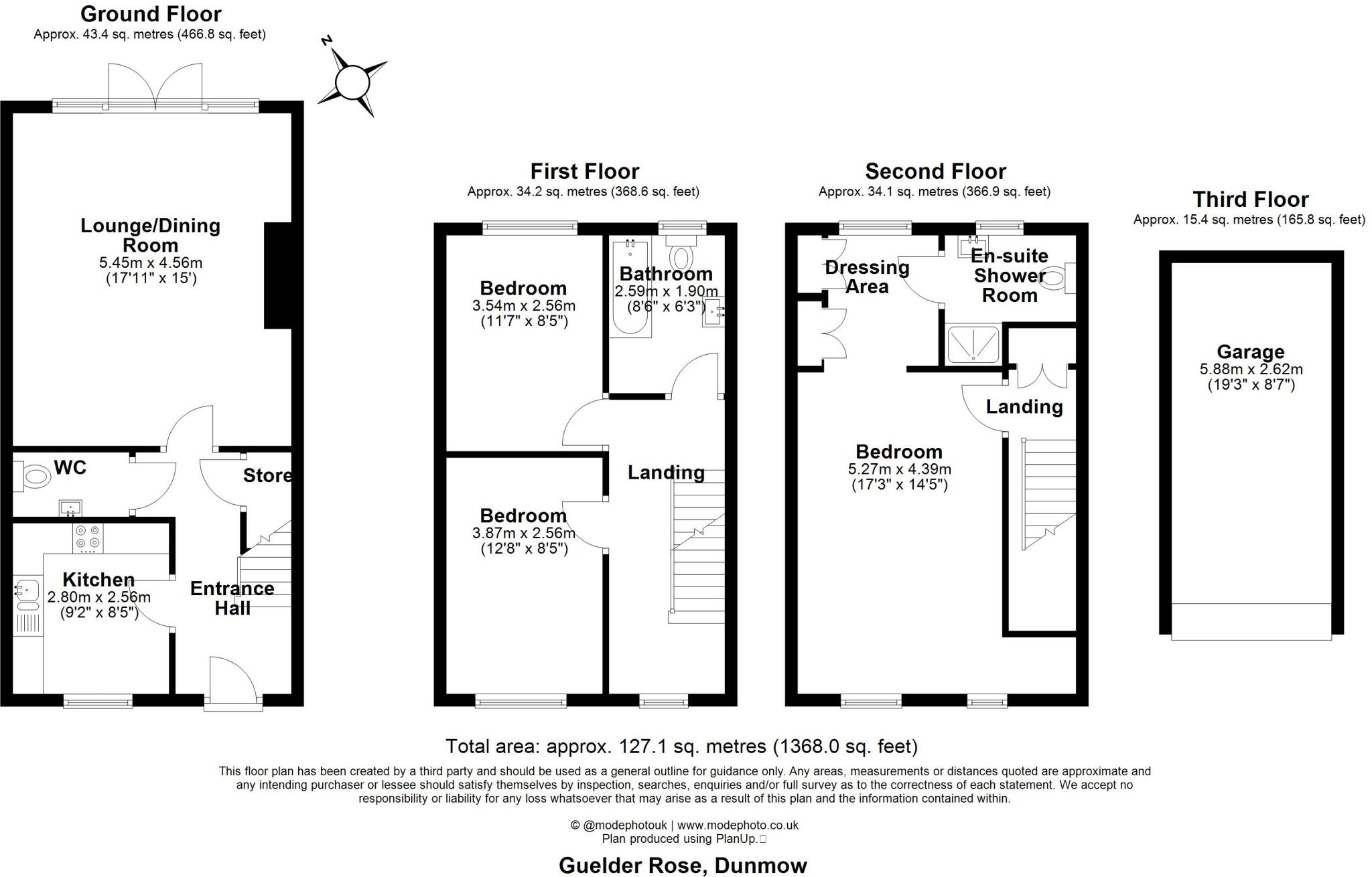 Guelder Rose, Dunmow floorplan