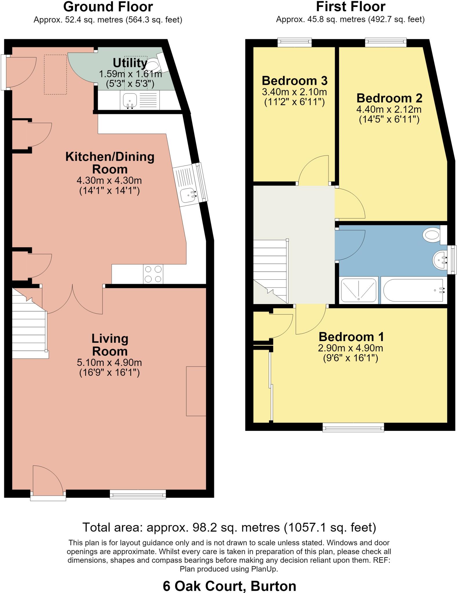 6 Oak Court , Main Street, Burton-in-Kendal, LA6 1FU floorplan