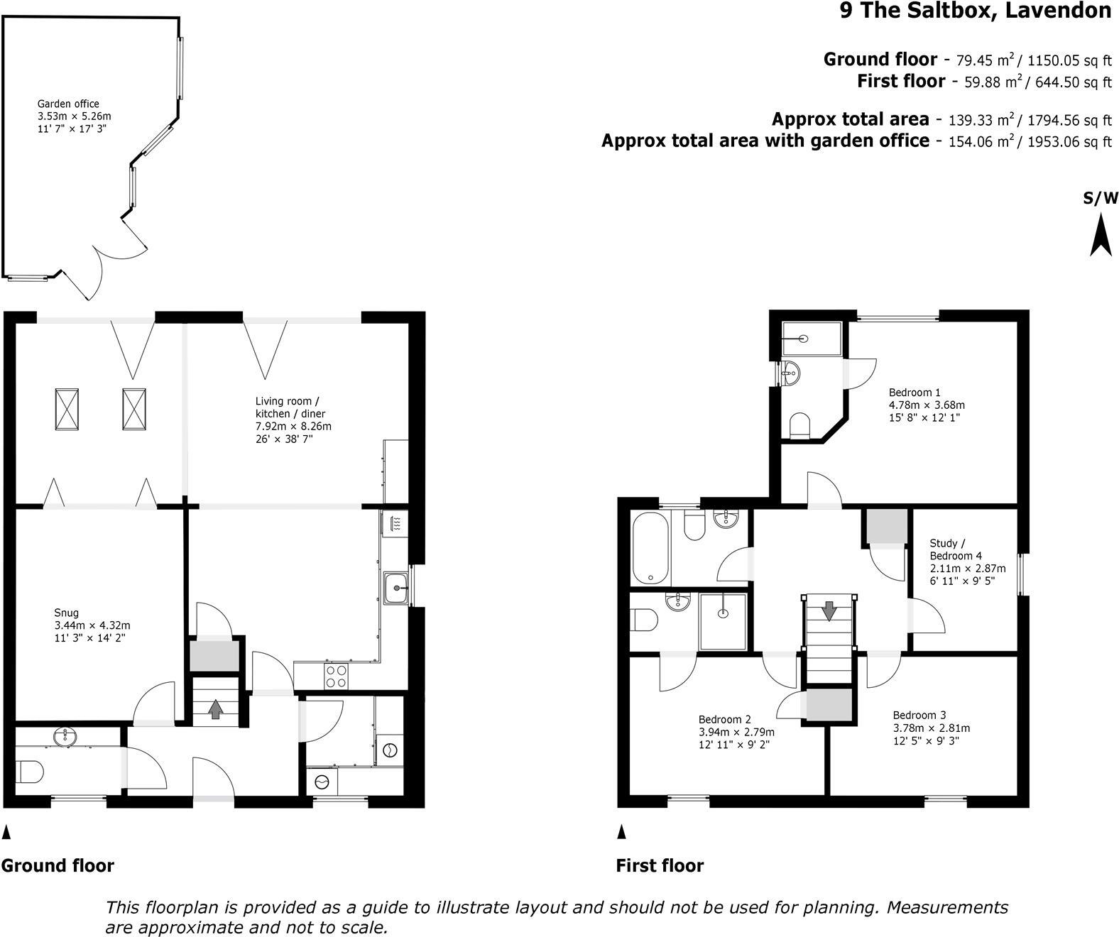 The Salt Box, Lavendon floorplan